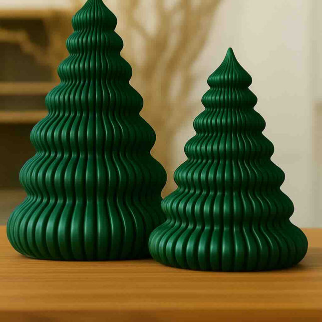 Natalis | decoratiune brad tealight sculptural, set 2