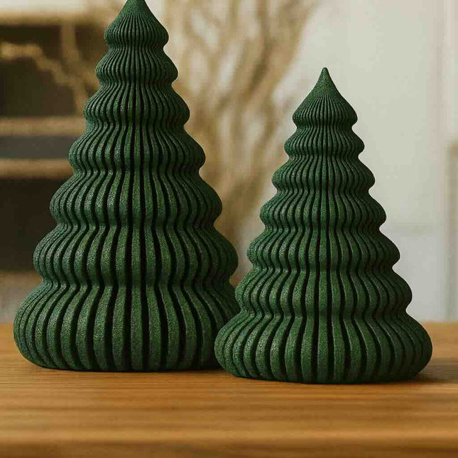 Natalis | decoratiune brad tealight sculptural, set 2