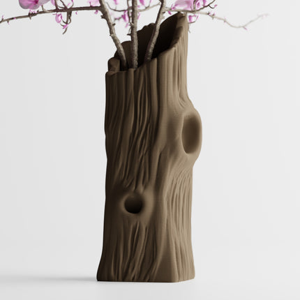Vireza | vază decorativă cu textură de trunchi de copac